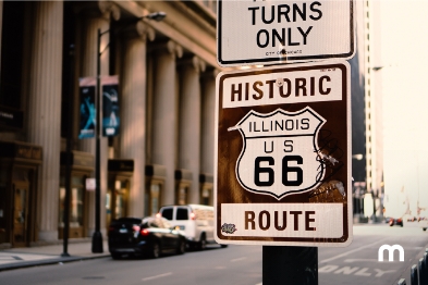 O que fazer em Chicago grátis Início da Rota 66 em Chicago, Illinois